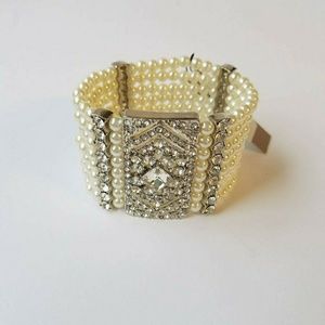 Deco Pearl Statement Bracelet